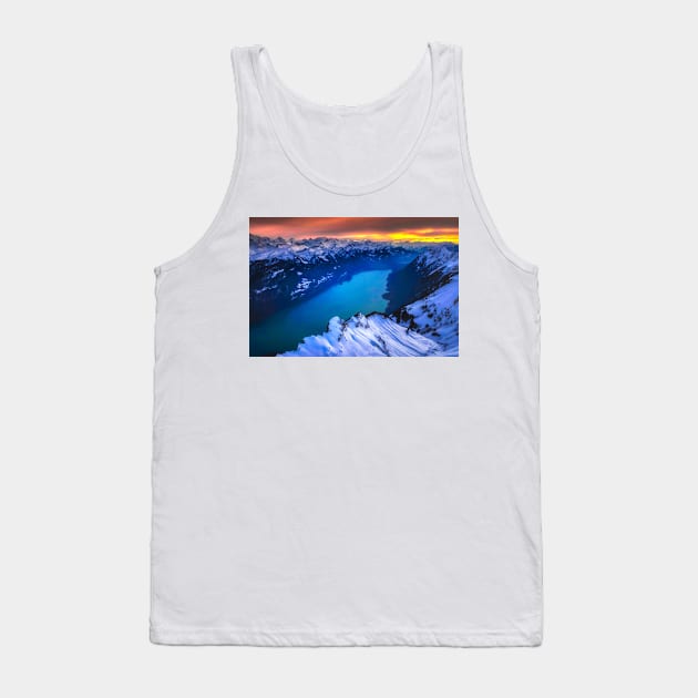 WINTER ALPINE LAKE Tank Top by Simon Schuhmacher Photography